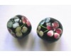 Black Handmade Lampwork Beads